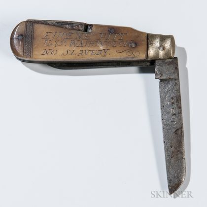 Carved Navy Pocketknife