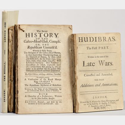 Poetry, Four Titles in Four Volumes, 1682, 1694, 1704, and 1816.