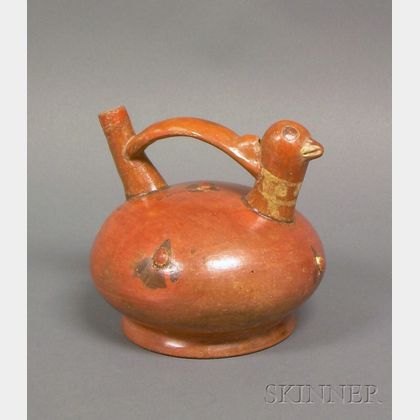 Pre-Columbian Whistling Bird Vessel