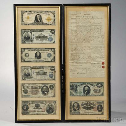 Two Framed Groups of Banknotes