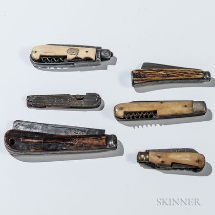 Six Civil War-era Pocketknives