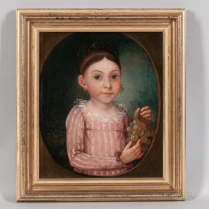 German School, Early 19th Century Portrait of Margaretia Fiager, 1816
