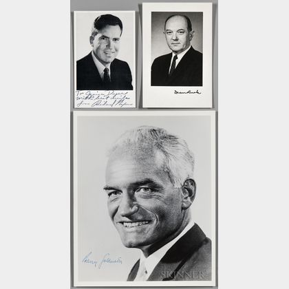 Nixon, Richard Milhous (1913-1994) Signed Photograph and Four Related Signed Items.