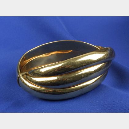 18kt Gold Triple Bangle Bracelet