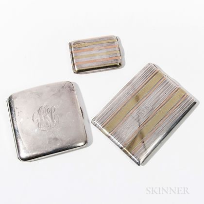 Three Sterling Silver Cases
