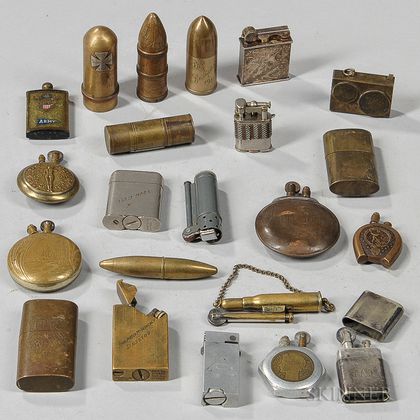 Group of World War I-era Lighters