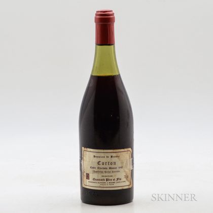 Quancard Pere & Fils (Hospices de Beaune) Corton Cuvee Charlotte Dumay 1945, 1 bottle 