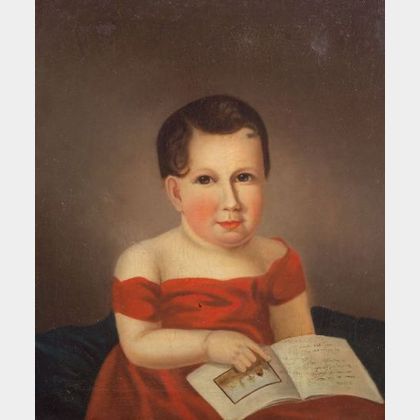 Attributed to Mary Jane Peale (Philadelphia, 1827-1902) Copied from the Portrait of Mrs. Rubens Peale and Son, Eliza Burd Patterson (17