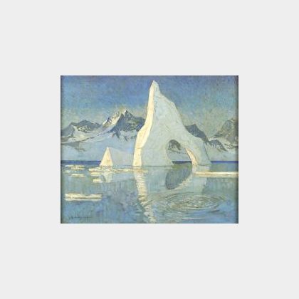 Keith Shackleton (British, b. 1923) Icebergs...Greenland