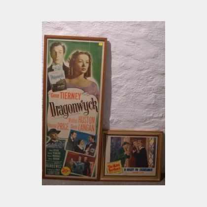Two Movie Posters, Dragonwyck, and Marx Bros., A Night in Casablanca
