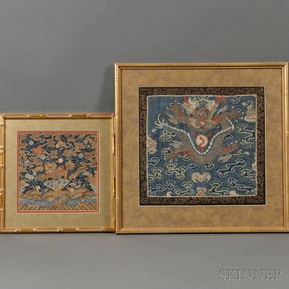Two Framed Textiles