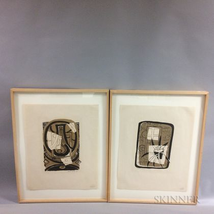 Three Framed Albert Urban (New York, 1909-1959) Still Life Prints