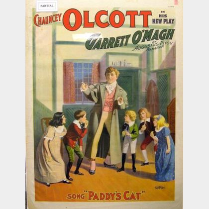 Three Chauncey Olcott Theatrical Lithograph Posters