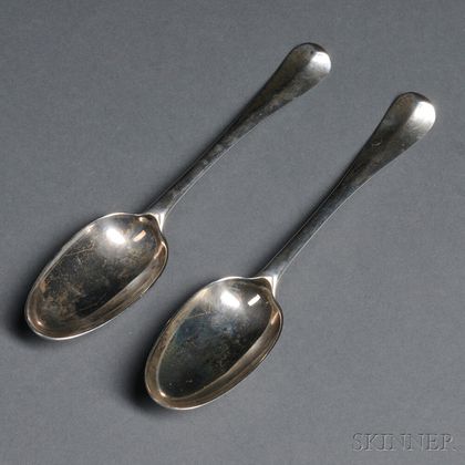 Two George II Sterling Silver Spoons