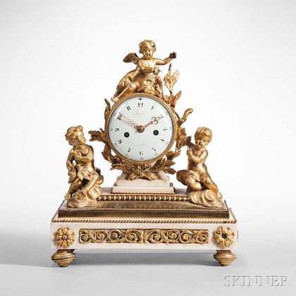 Napoleon III Ormolu-mounted Mantel Clock