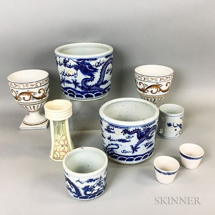 Nine Ceramic Vessels
