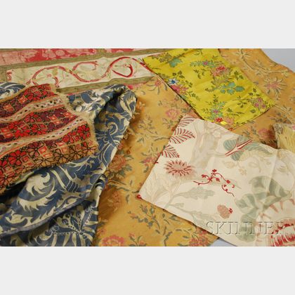 Eight Assorted Textiles and Textile Fragments