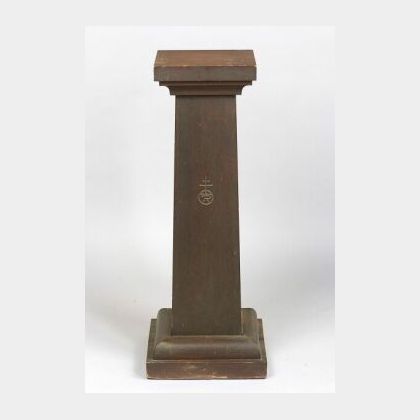 Roycroft Oak Pedestal