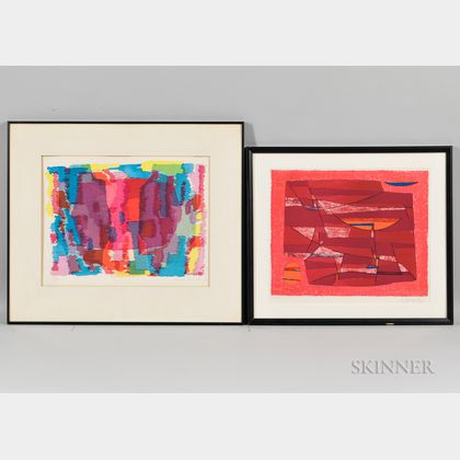 Two Framed Prints: Gustave Singier (French, 1909-1984),L'Heure méridienne