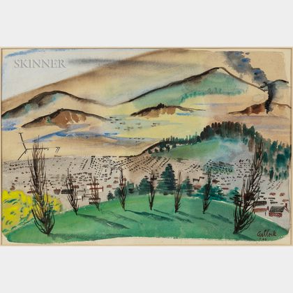 Rex Jesse Ashlock (American, 1918-1999) Summer Landscape, California