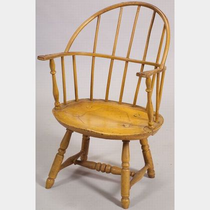 Painted Bow-back Windsor Arm chair