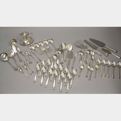 Group of Sterling and Silver Plated Flatware