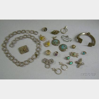 Assorted Sterling and Other Silver Jewelry