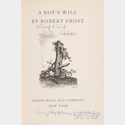 Frost, Robert (1874-1963),Presentation Copy