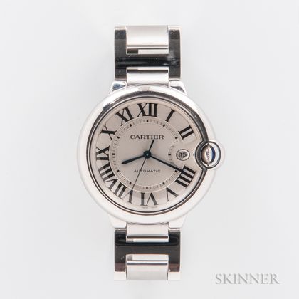 Cartier "Ballon Bleu" Stainless Steel Wristwatch