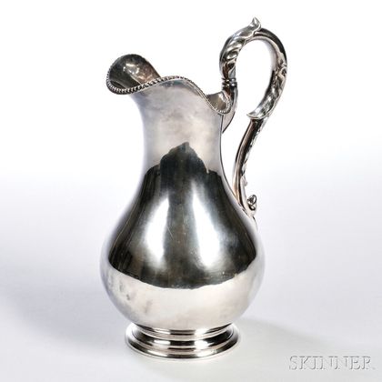 George Foster Coin Silver Pitcher