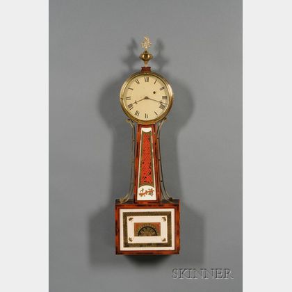 Mahogany Patent Timepiece or "Banjo" Clock by E. Howard Clock Company