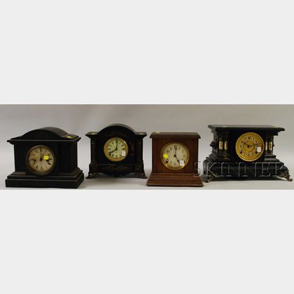 Four Connecticut Mantel Clocks