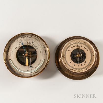 Two Aneroid Wall Barometers