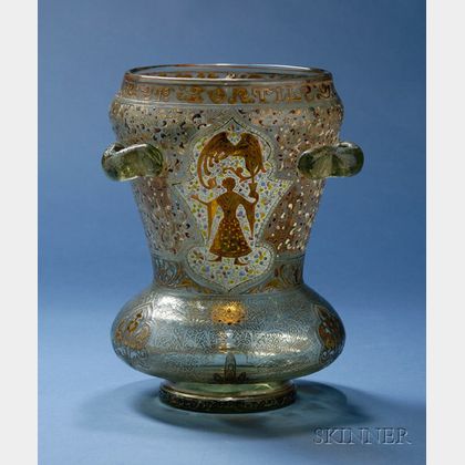 Large Emile Galle Islamic Style Vase