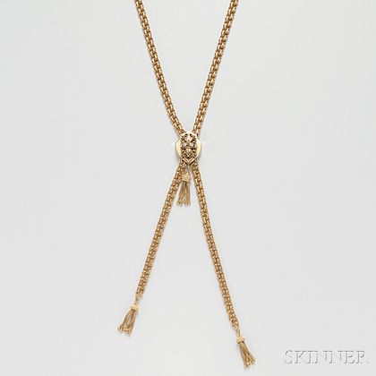 14kt Gold Slide Necklace