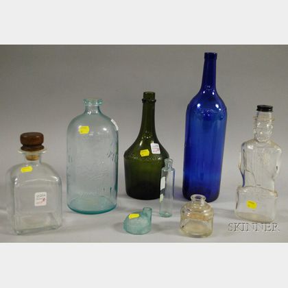 Eight Assorted Glass Bottles