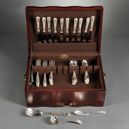 Sold at auction Assembled S. Kirk & Son Mayflower Pattern Sterling ...