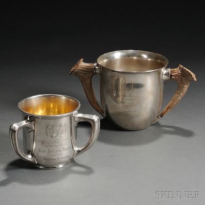 Two Gorham Sterling Silver Trophy Cups for Wisconsin Yacht Clubs