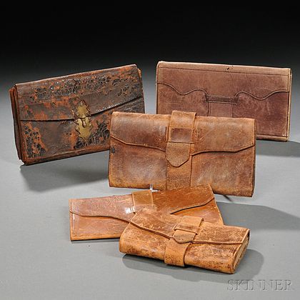 Five Leather Wallets