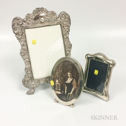 Three Silver-mounted Picture Frames