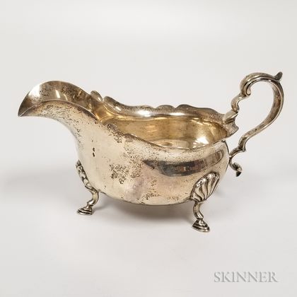English Sterling Silver Sauceboat