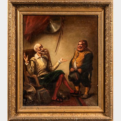 Attributed to David Gilmour Blythe (American, 1815-1865) Don Quixote and Sancho Panza