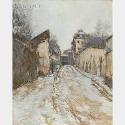 French School, 19th/20th Century Winter Street