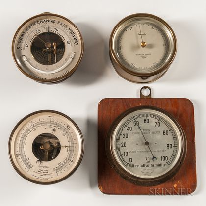 Four Aneroid Wall Barometers