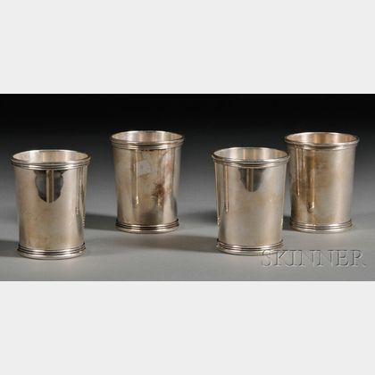 Set of Ten Mexican Sterling Julep Cups