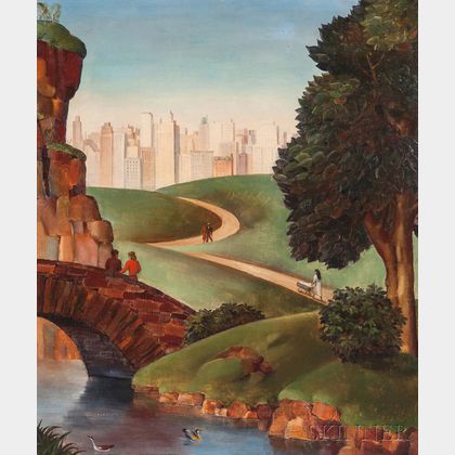 Harry Lane (American, 1891-1973) Central Park, New York City