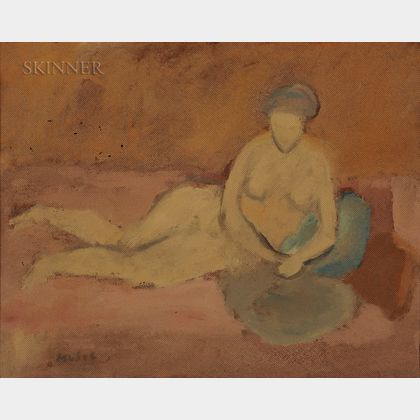 Zoran Antonio Music (Slovenian/Italian, 1909-2005) Nudo (Reclining Nude)