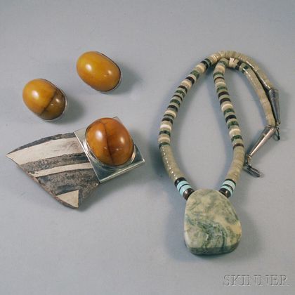Small Group of Stone Jewelry