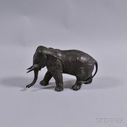Meiji-style Bronze Elephant