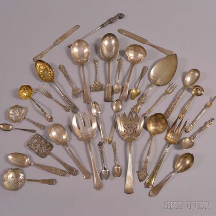 Approximately Twenty-eight Pieces of Sterling Silver Flatware